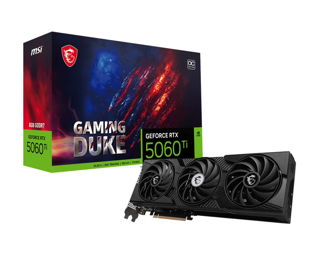 MSI GeForce RTX 5060 Ti 8G GAMING DUKE 3X OC