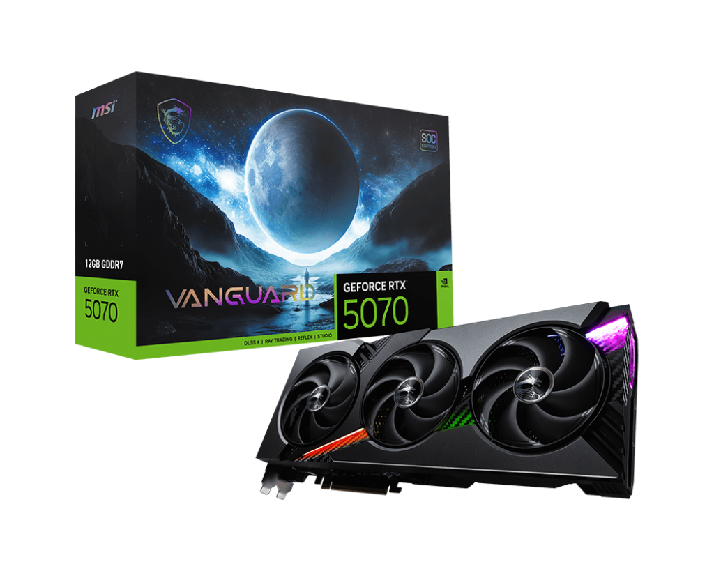 MSI GeForce RTX 5070 12G VANGUARD SOC